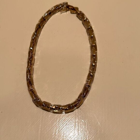 Eddie Borgo Women's Supra Link Chain Necklace 12k Gold Finish 18" Choker New - Picture 2 of 10